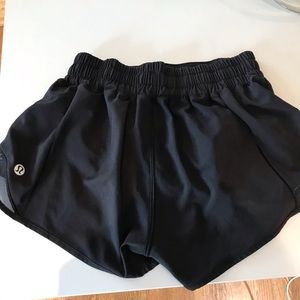 Black lululemon shorts, never worn